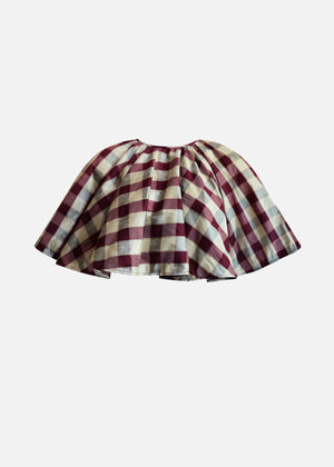MILLIE CAPE | CANDY APPLE CHECK
