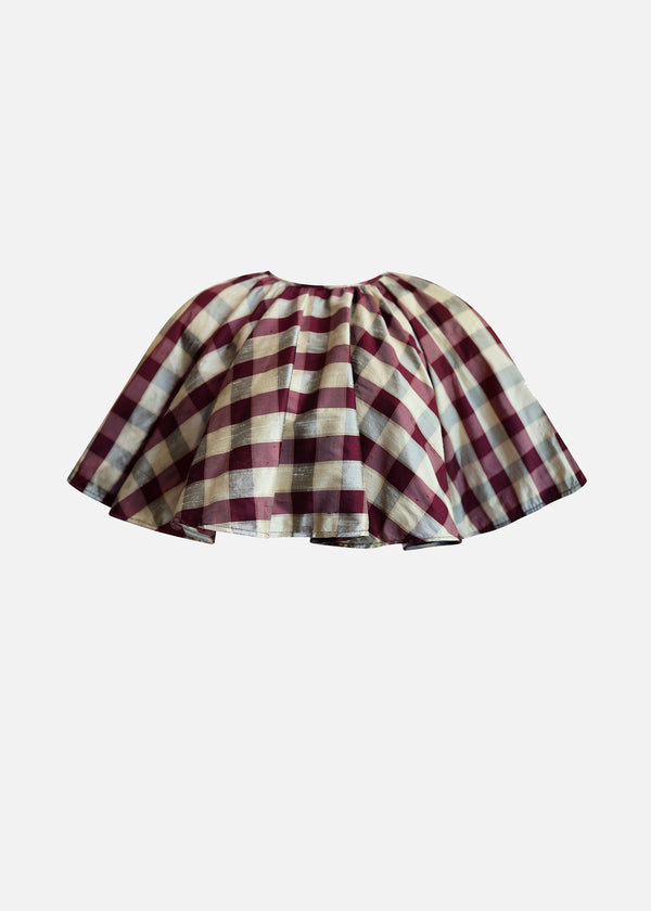 MILLIE CAPE | CANDY APPLE CHECK