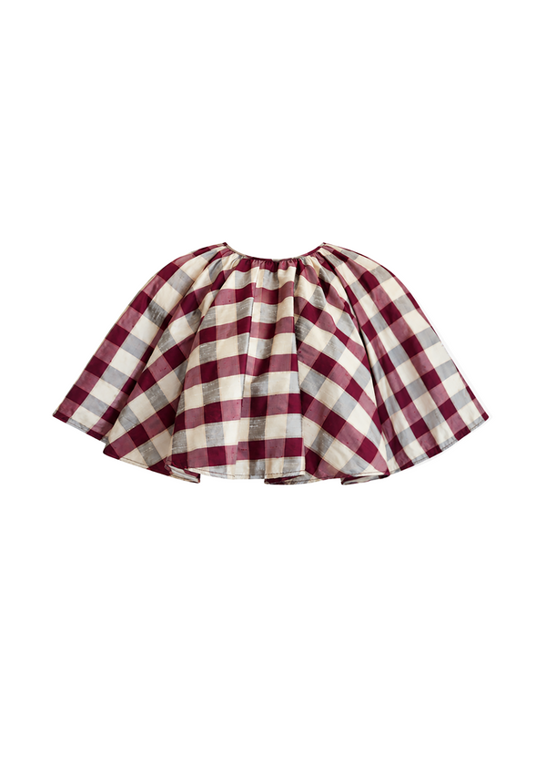 MILLIE CAPE | CANDY APPLE CHECK