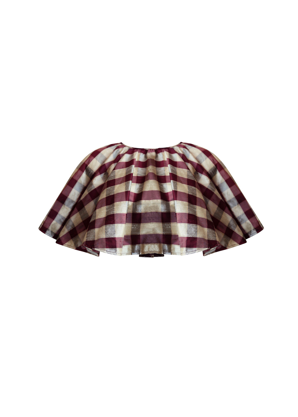 MILLIE CAPE | CANDY APPLE CHECK