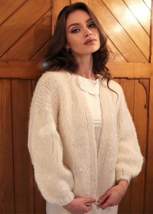 PALMER CARDIGAN | FROSTED MARSHMALLOW