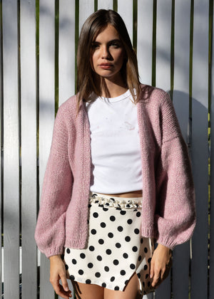 PALMER CARDIGAN | RASPBERRY WHIP