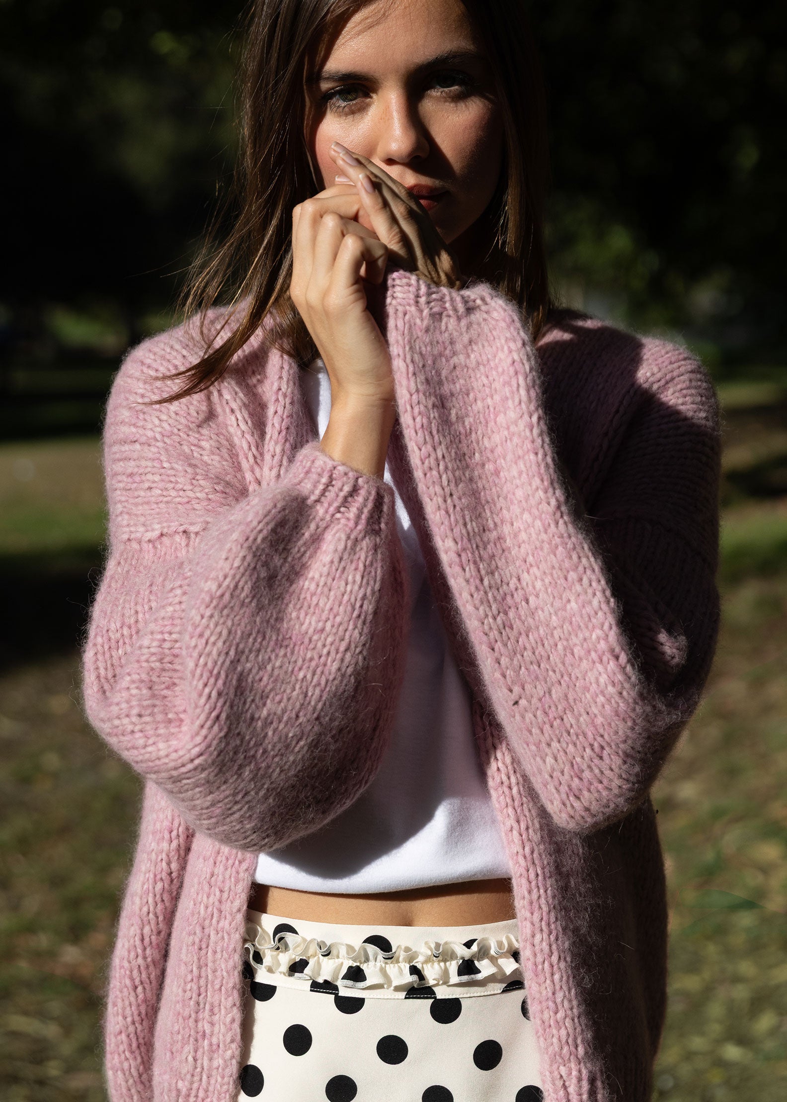 Palmer Cardigan – Raspberry Whip | Kait Macleod